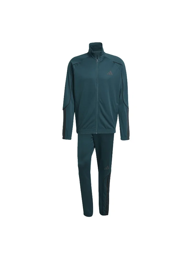 Adidas M 3S Stadium Ts Green Training Suits For Men XS