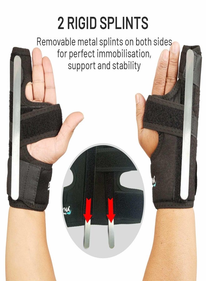 Dyna Boxer Splint with Dual-Side Rigid Support | For Finger Fracture | Enhanced Stabilisation | Pinky and Ring Finger Fracture | Universal Size | Left/Right Hand Use - Image 4
