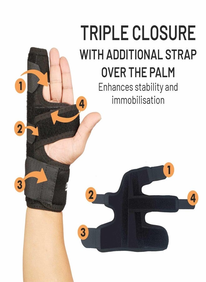 Dyna Boxer Splint with Dual-Side Rigid Support | For Finger Fracture | Enhanced Stabilisation | Pinky and Ring Finger Fracture | Universal Size | Left/Right Hand Use - Image 5