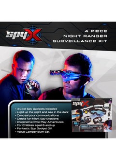 SpyX / Night Ranger Set - Includes Night Mission Goggles / Motion Alarm / Voice Disguiser / Invisible Ink Pen.  - Image 2