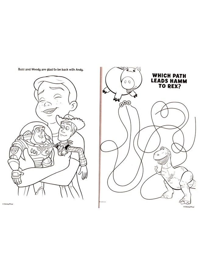 Pixar كتاب تلوين وأنشطة ديزني توي ستوري العملاق 200 صفحة - Image 5