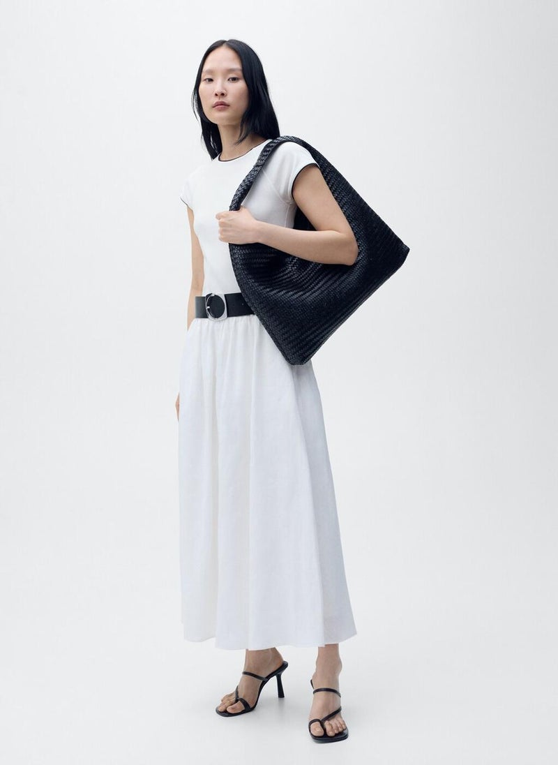 MANGO Cotton T-Shirt With Contrasting Trim  - Image 5