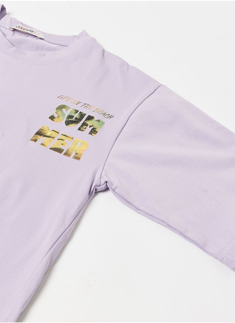 giggles - T-SHIRT Lavender Junior Boys - Image 1
