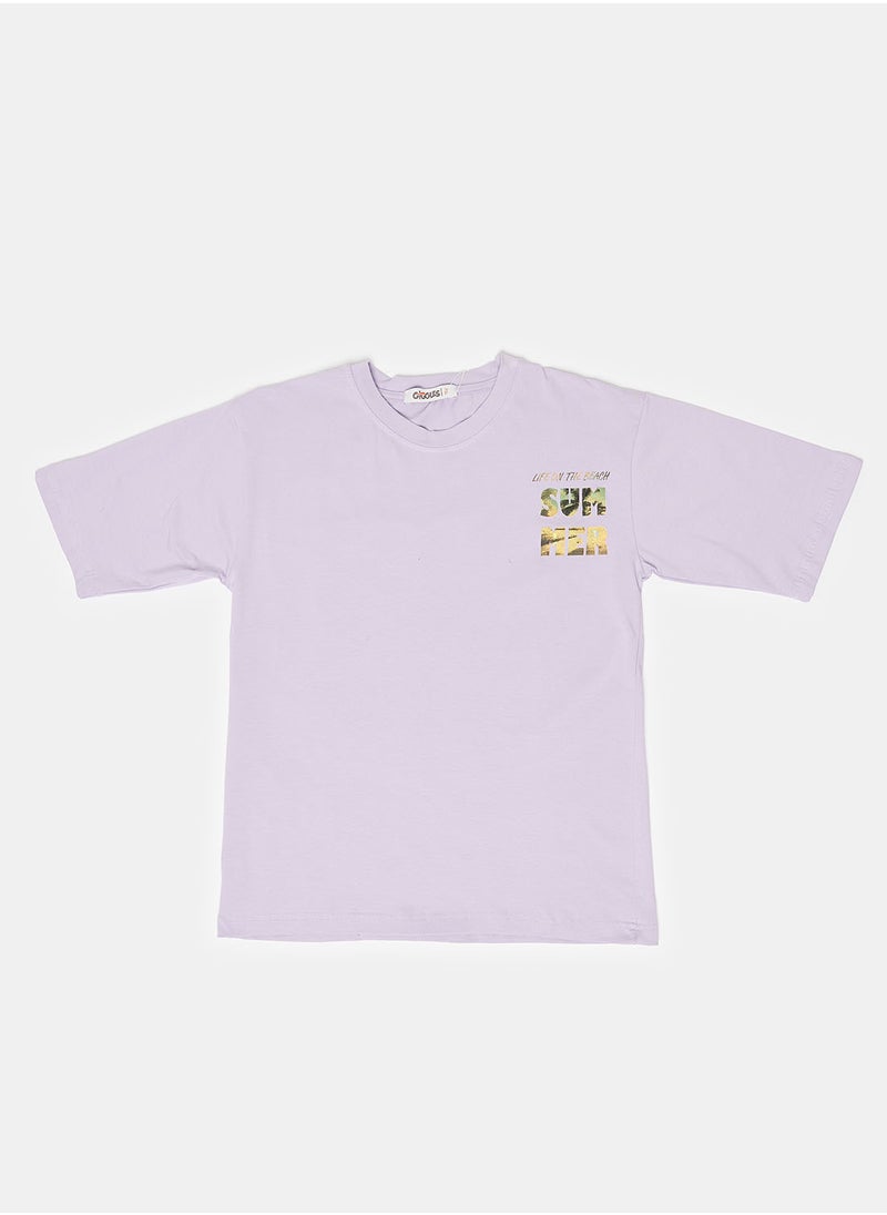 giggles - T-SHIRT Lavender Junior Boys - Image 1
