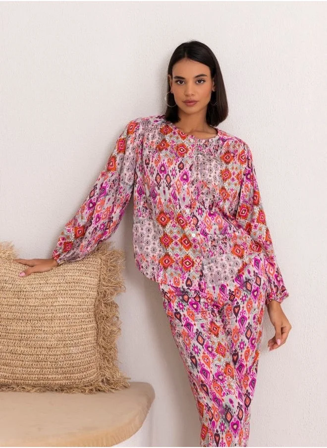 That’s My Gal Embroidered Printed Co-Ord Trouser