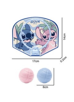 Disney Stitch Indoor Mini Basketball Hoop For Toddlers Kids Boys & Girls Age 1-3-5 Bedroom,Adjustable Height,Space-Saving,Christmas Birthday Gifts Toy For Girls &  Boys 4-6,Toddler Toys Age 2-4 Scoring)  - Image 3