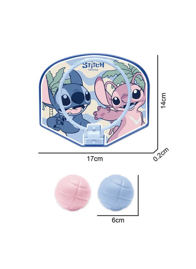 ديزني Stitch Indoor Mini Basketball Hoop For Toddlers Kids Boys & Girls Age 1-3-5 Bedroom,Adjustable Height,Space-Saving,Christmas Birthday Gifts Toy For Girls &  Boys 4-6,Toddler Toys Age 2-4 Scoring)