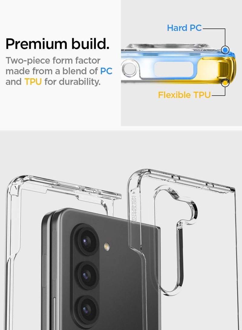 Spigen Ultra Hybrid Samsung Galaxy Z Fold 5 Case Cover (2023) - Crystal Clear - Image 3