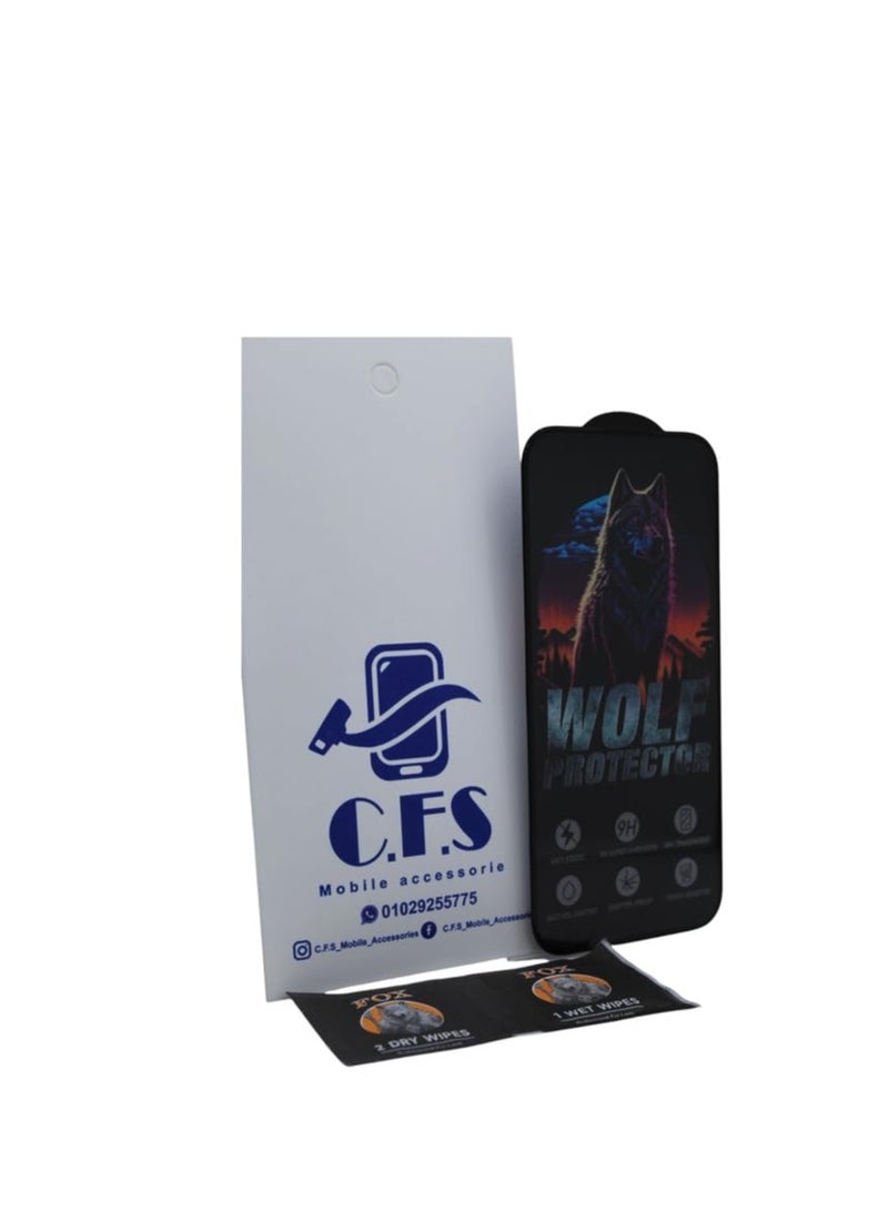 Wolf Protector Design Tempered Glass Screen Protector for Apple iPhone 17 AIR - Clear & Black - Image 2