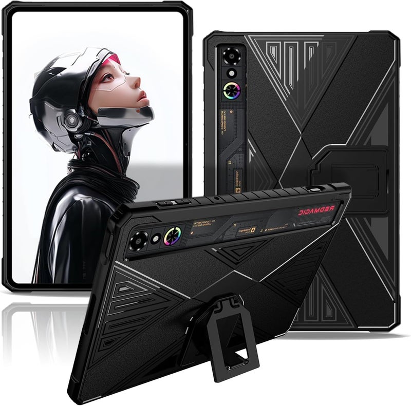 NOUKAJU Case for REDMAGIC Astra Gaming Tablet 9.06inch,NOUKAJU Tablet Protective Case,Drop-Resistant,Anti-Scratch,Folding Stand,Protective Cover for REDMAGIC Tablet 3 Pro(Black) - Image 1