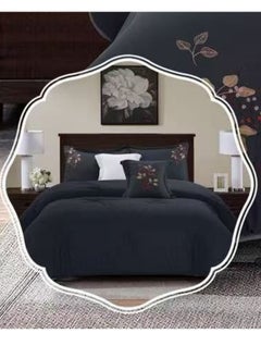SMART HOME Embroidered two-sided quilt set, two-sided mattress, consisting of 6 pieces, quilt with 6-piece filling, 100% microfiber, quilt size 240 x 260 cm  - Image 2