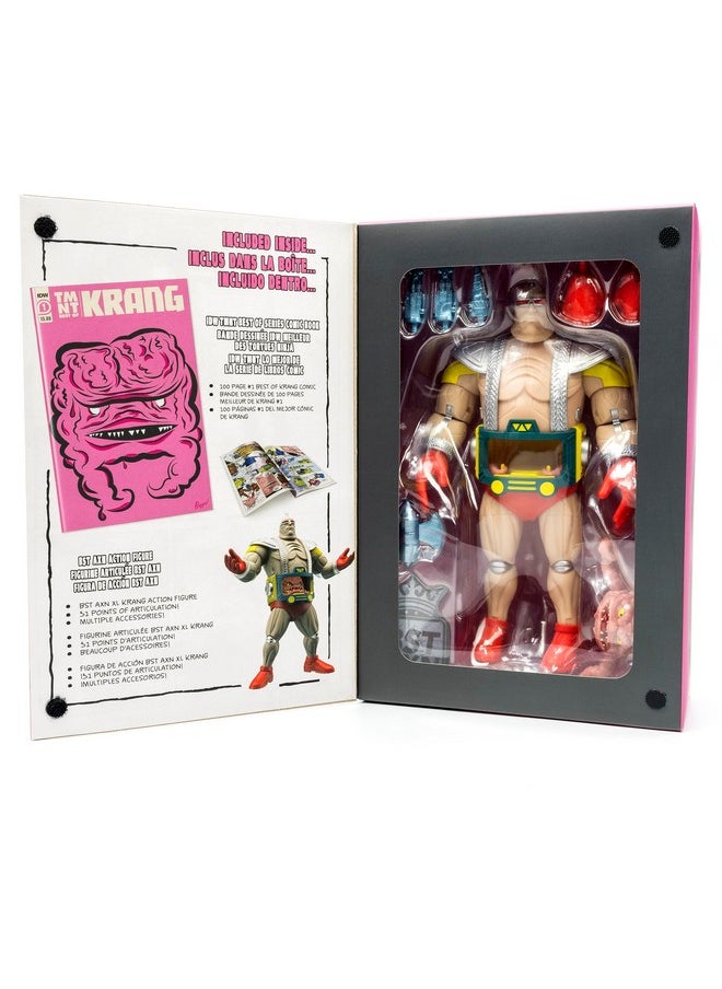 The Loyal Subjects - Teenage Mutant Ninja Turtles Krang With Throwback Robot Bst Axn 8-Inch Xl Action Figure & 100-Page #1 Best Of Krang Idw Comic Book - Image 1