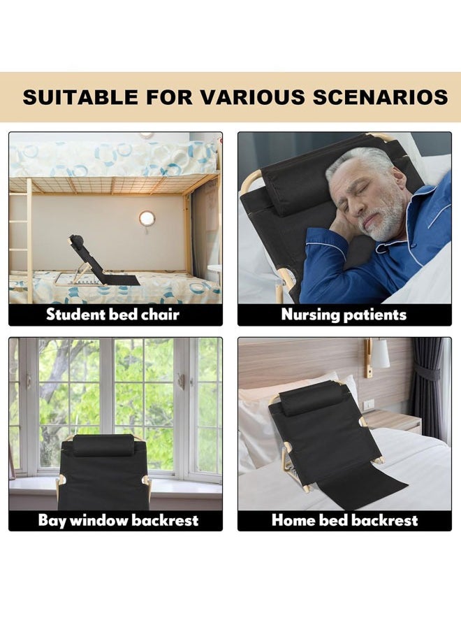 HQ-GAMING - Lifting Bed Backrest Portable Folding Adjustable Sit up Back Rest Multifunction FLoor Chair for Bed Change Angle of Backrest for Elderly Patients Back Neck Lumbar Support - Image 1