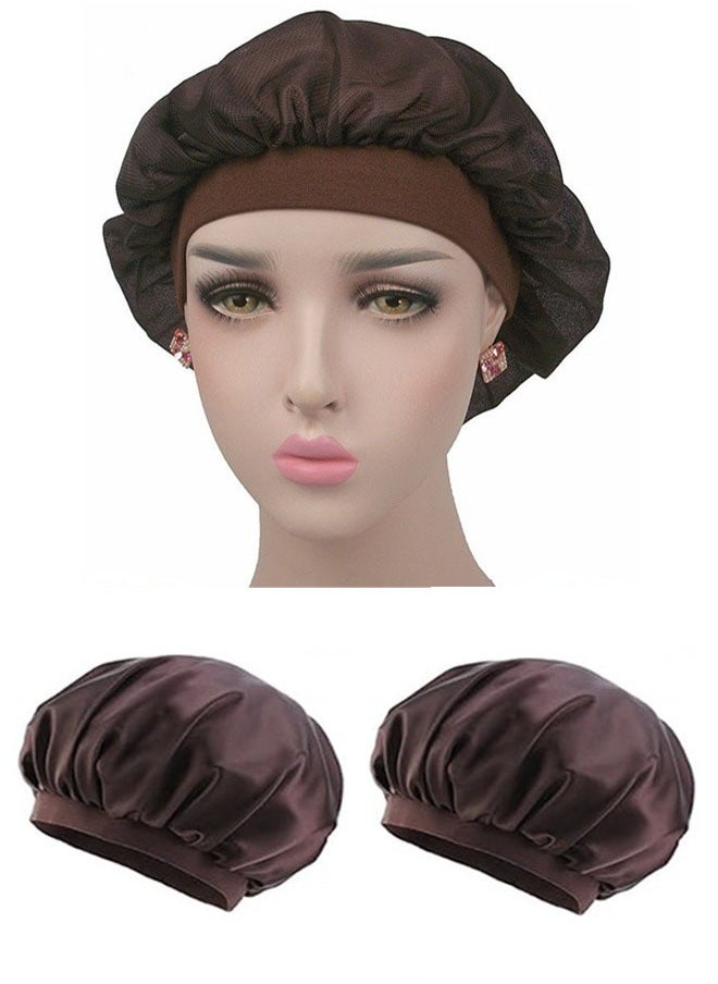 ZCM-HAPPY 3 PCS of Lightweight Solid Color Chemotherapy Sleeping Cap - Perfect for Home, Hair Care, and Air Conditioning Comfort  - Image 1