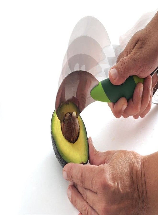 نور برو أداة نوربرو جريب-إيزي لتقطيع/نزع/تقطيع الأفوكادو، قطعة واحدة، أخضر - Image 3