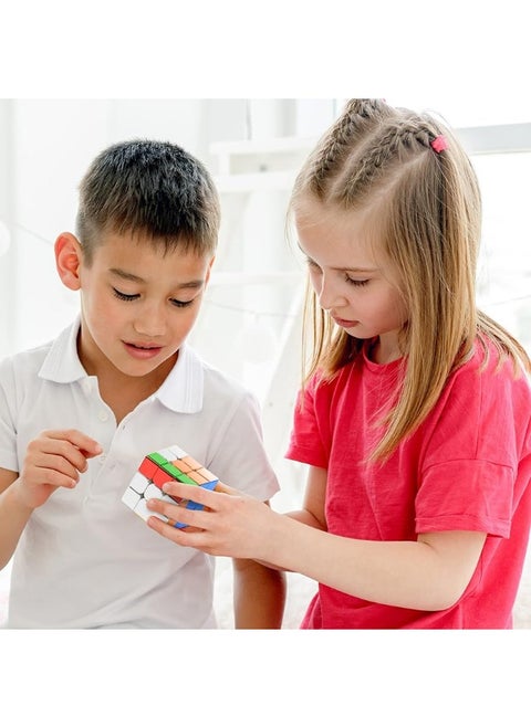 DFantiX Magnetic Mirror Reflective Speed Cube 3x3x3 Cyclone Boys Original Stickerless Magic Cube 3D Brain Teaser Cube Personalized Shiny Cube Puzzles Gift for Kids Adults 56mm