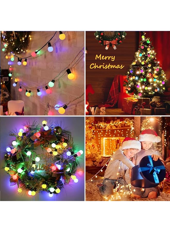 erorex Outdoor String Lights 5M Patio Lights With Dimmable 25 Globe Rgb Led Bulbs Usb Color Changing Hanging Lights With Smart App And Remote Control For Backyard Party Decor - Image 5