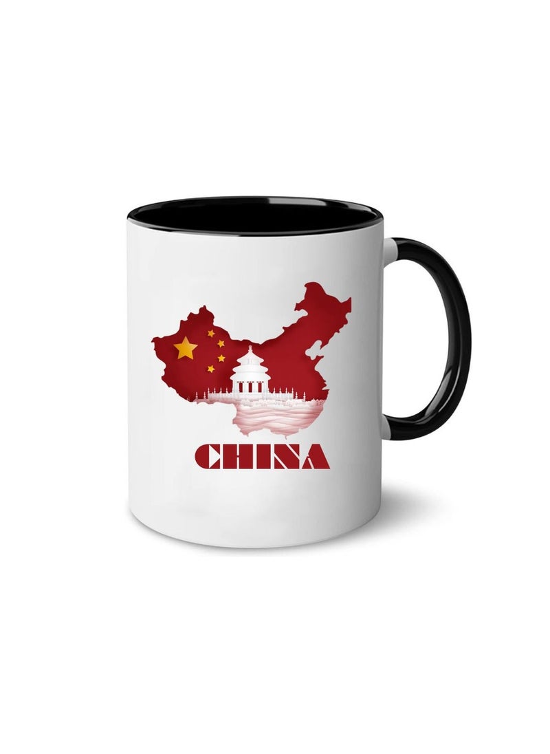 Generic - China Coffee Mug–11 Oz Festive Two-Tone Ceramic Mug With Handle-Holiday-Themed Mug For Morning,Office Parties And Celebrations-Perfect Coffee Cup For Everyday Use - Image 1