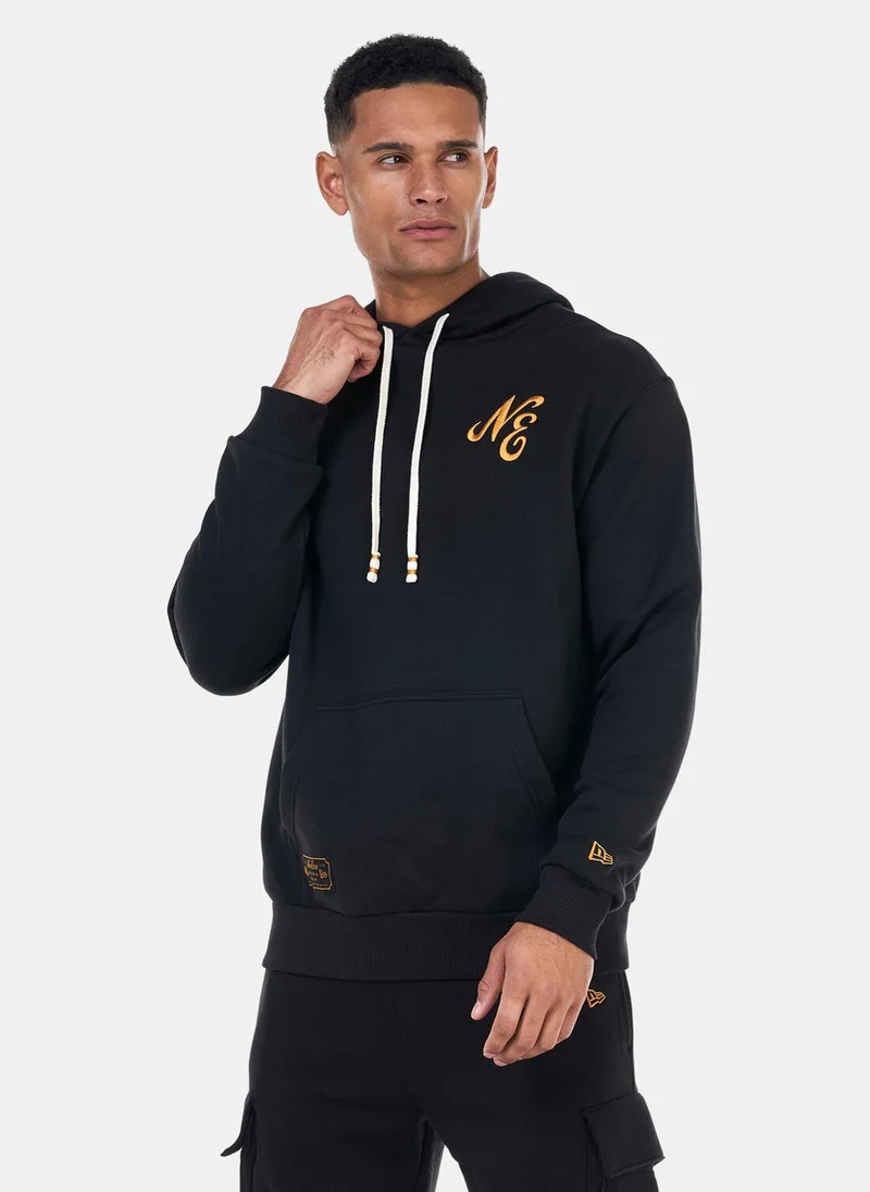 نيو ايرا Men's Script Logo Hoodie