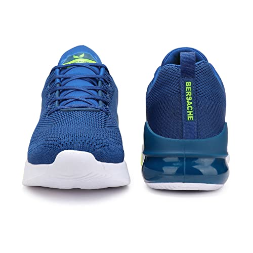 Bersache Lightweight Casual Shoes Sole, Sneakers, Outdoor, Walking Blue Shoes For Men - 8 Uk - Image 5
