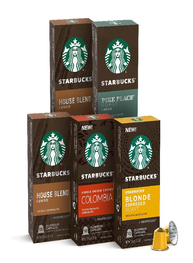 Starbucks by Nespresso Mild Variety Pack Coffee (50-count single serve capsules, compatible with Nespresso Original Line System) - Image 4