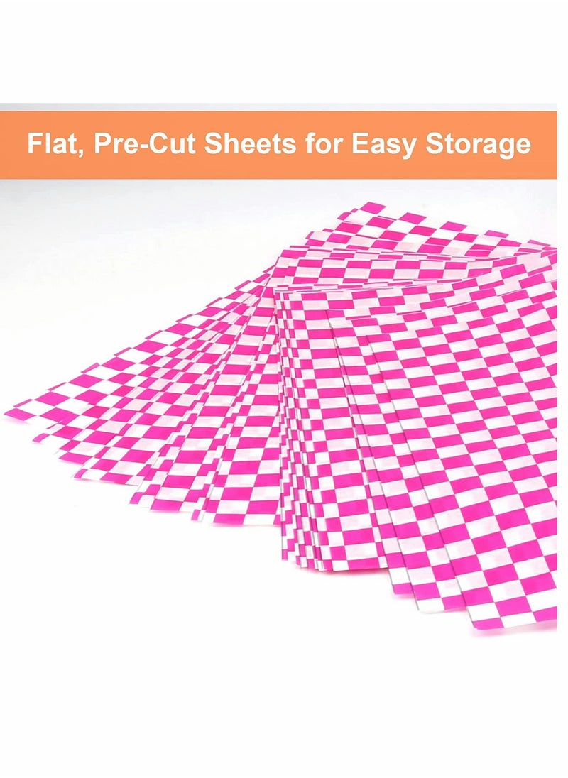 SYOSI Sandwich Wrapper 6 Colors 300 Sheets 30 30cm 12 12 inch Paper Sandwich Paper Liners Food Basket Liners Wax Paper Deli Wrap Wax Paper Sheets for Wrapping Bread and Sandwiches  - Image 3