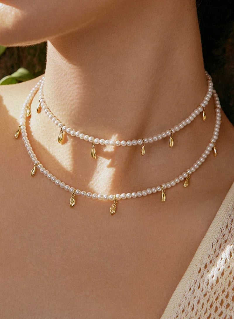 HEFANG golden leaf necklace - Image 2