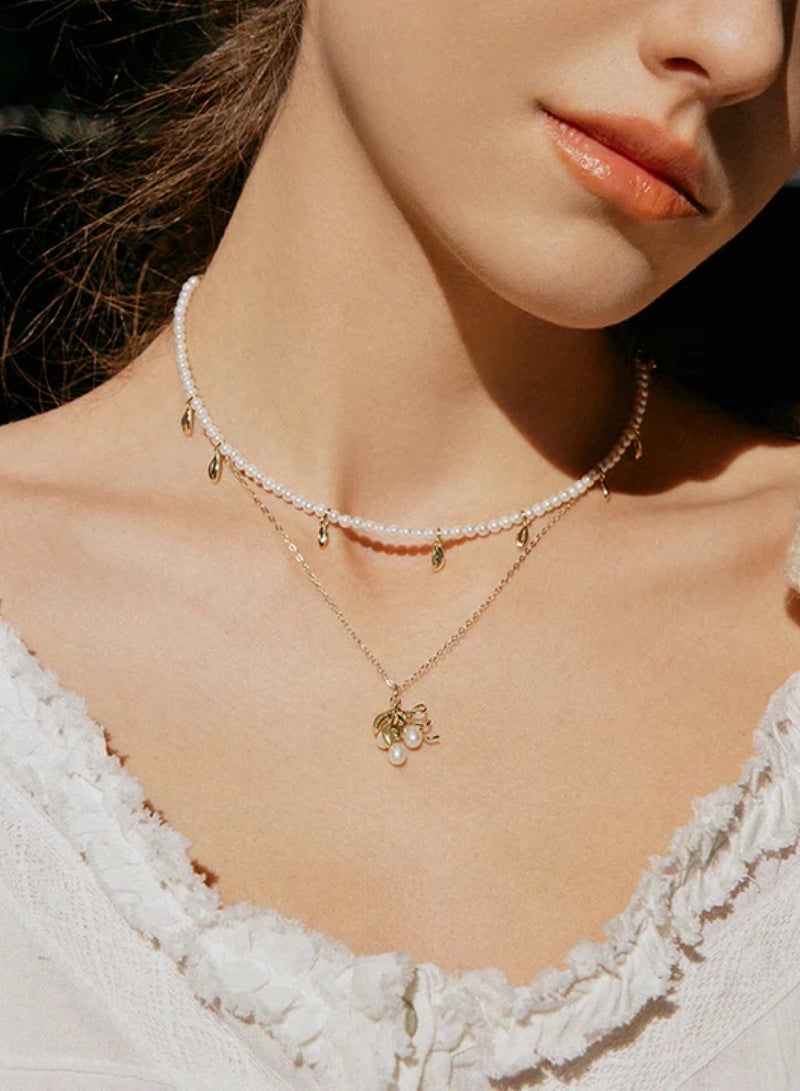 HEFANG golden leaf necklace - Image 4
