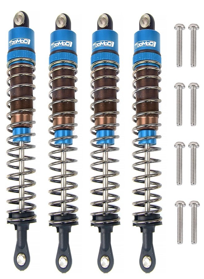 TOOMOD 1/10 80mm RC Oil filled Shock Absorbers kit for Tamiya TRX4 Axial SCX10 D90 Crawler Car Monster Car Upgrades Replace Parts (Blue) - Image 5