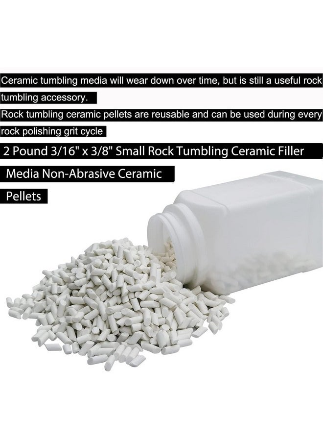 SACKORANGE 8 Lbs Large Weight Rock Tumbler Grit Kit And Ceramic Tumbling Filler Media Coarse/Medium Grit/Pre Polished/Final Polish, Works With Any Rock Tumbler, Rock Polisher, Stone Polisher  - Image 3