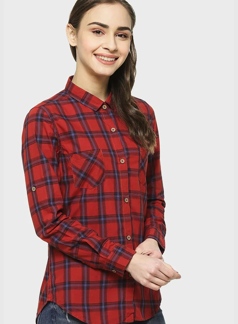 Campus Sutra Checked Shirt
