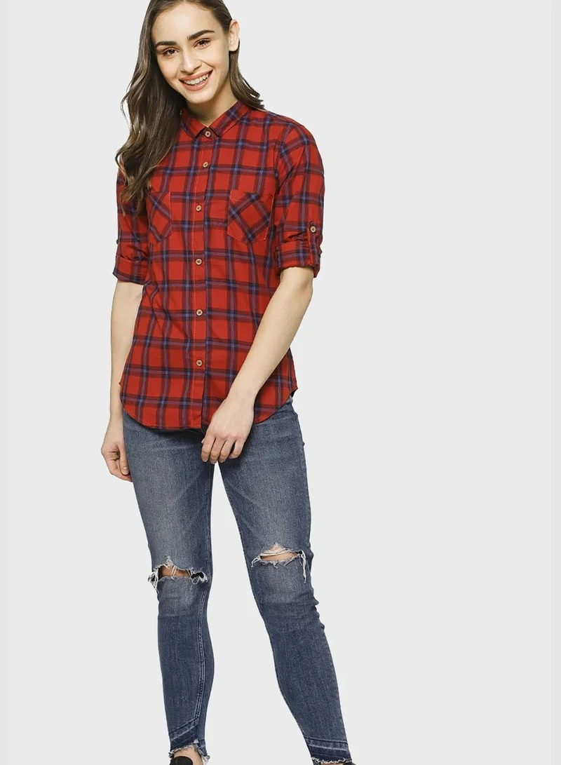 Campus Sutra Checked Shirt