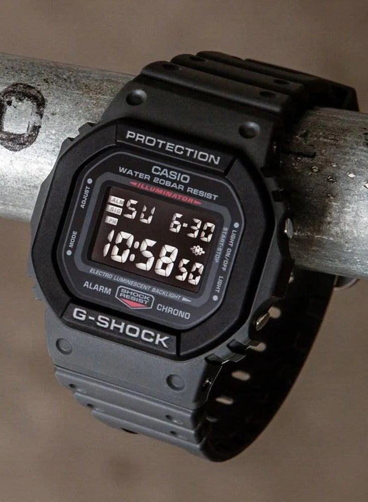 كاسيو جي-شوك ساعة رجالية رمادي مطفي DW-5610SU-8DR - Image 3