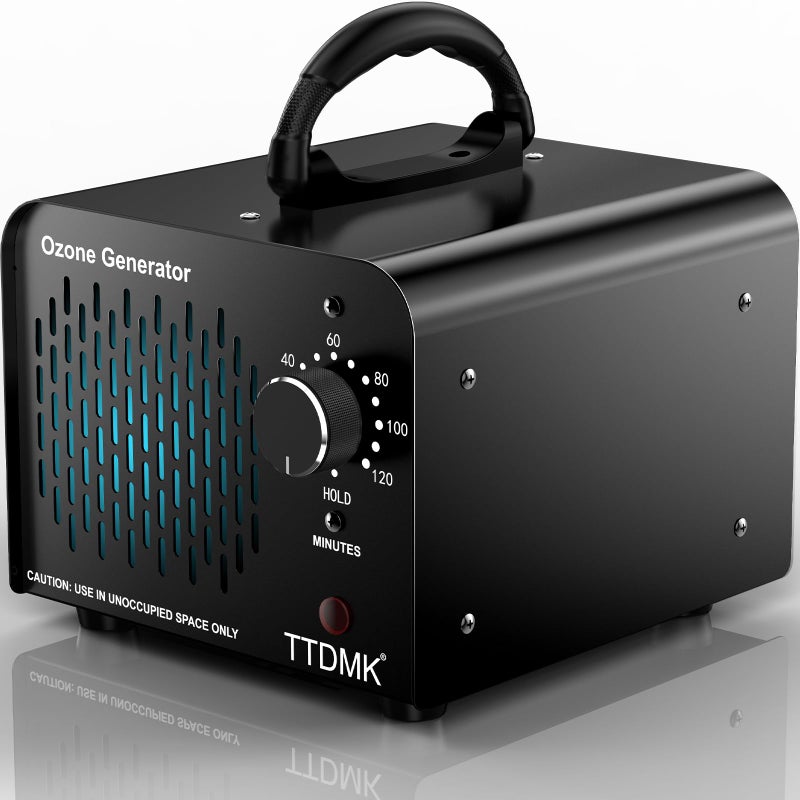 TTDMK Ozone Generator 168,000mg/h, Commercial Ozone Machine Odor Removal, High Capacity Ozone Machine, Home Ozone Generator for Car, Home, Smoke, Pet, etc (Black) - by TTDMK - Image 1