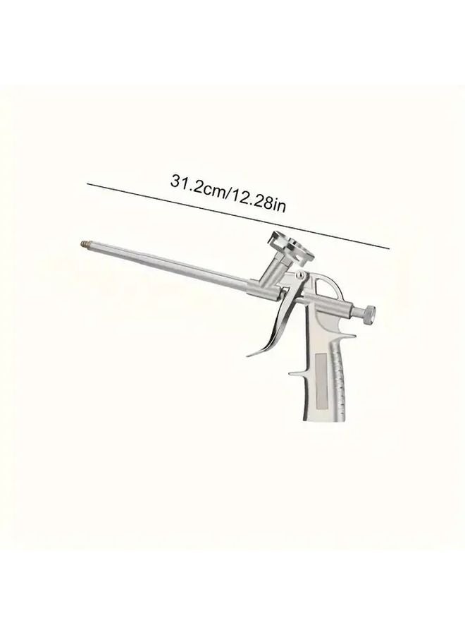 Heavy Duty Metal Caulking Gun Silvery Manual Foam Dispenser For Construction Plumbing - Image 5