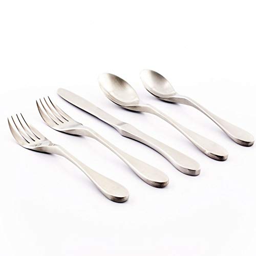 Knork طقم أدوات مائدة مات 20 قطعة من كنورك، فضي - Image 1