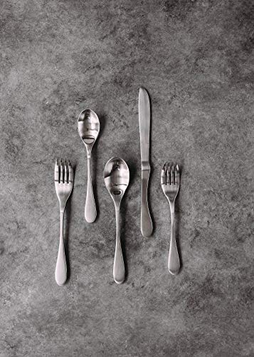 Knork طقم أدوات مائدة مات 20 قطعة من كنورك، فضي - Image 5