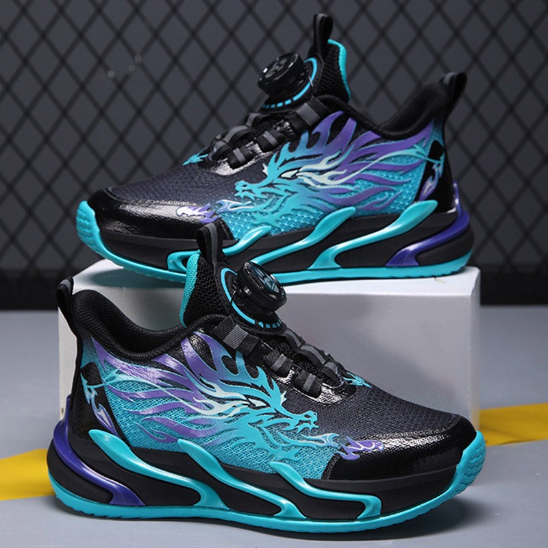 Mesh Breathable Kidsren'S Sports Shoes Spring & Fall Student Boys' Shoes Summer Basketball Shoes Shock-Absorbing Boys - Image 1