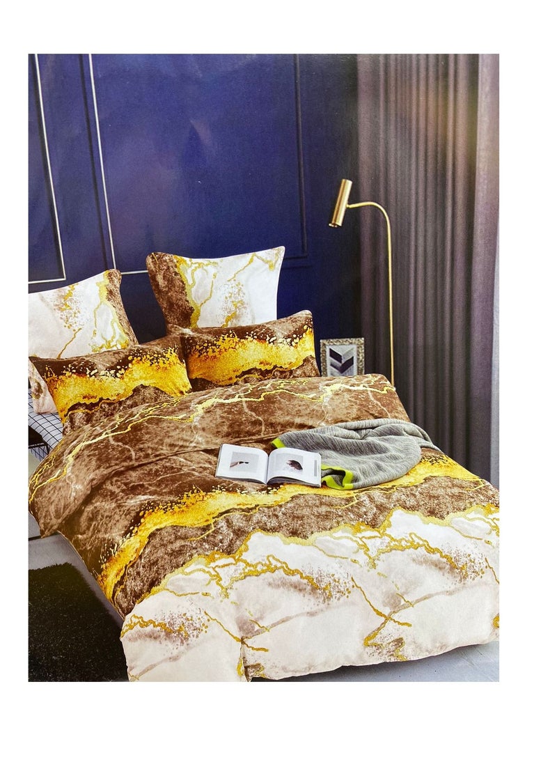 طقم لحاف من القطن الخالص 6 قطع ، حشوة لحاف ، ناعم ودافئ لجميع المواسم