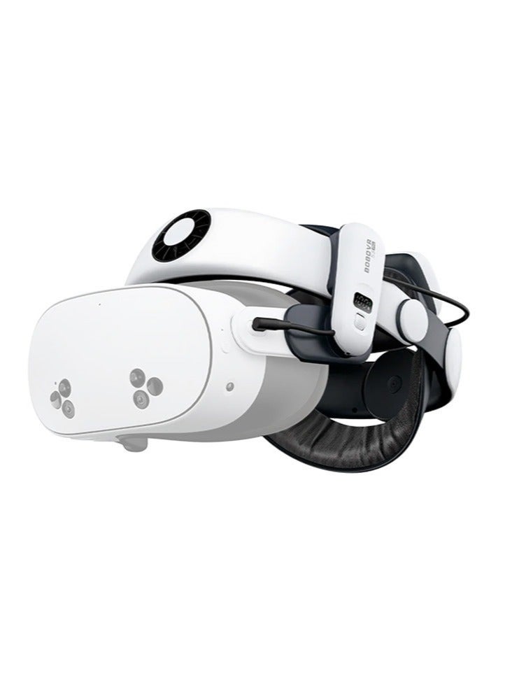 بوبوفر حزام رأس BOBOVR S3 Pro مزود ببطارية 10000 مللي أمبير في الساعة لجهاز Meta Quest 3/Quest 3S مع ملحقات الواقع الافتراضي لتكييف الهواء للرأس - Image 1