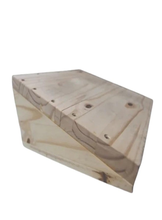 Peelorange Wooden Slant Board for Foot Pain, Calf Stretching and Rehabilitation, Adjustable Incline Platform - Image 3