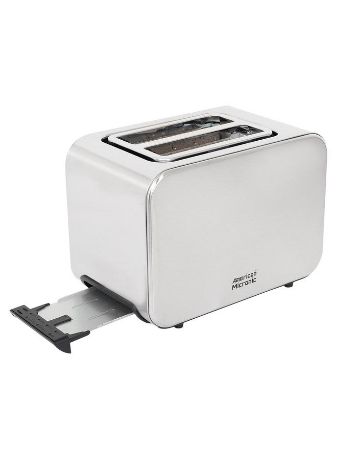 AMERICAN MICRONIC INSTRUMENTS - 2-Slice Stainless Steel Pop-up Toaster with Cancel, Reheat Functions (AMI-TSS1-85Dx- 850 Watts, Steel) - Image 3