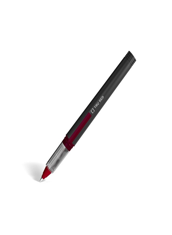 TRU RED Tr57323 Rollerball Pens, Fine Point, Red, Dozen/Pack - Image 1