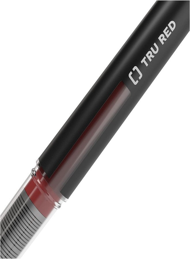 TRU RED Tr57323 Rollerball Pens, Fine Point, Red, Dozen/Pack - Image 5