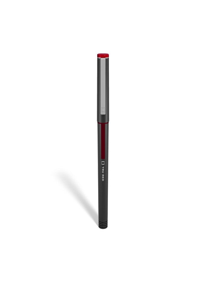 TRU RED Tr57323 Rollerball Pens, Fine Point, Red, Dozen/Pack - Image 2