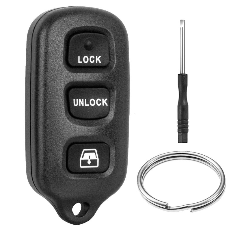 JJCHQ Key Fob Shell Case for Toyota 4Runner 1999 2000 2001 2002 2003 2004 2005 2006 2007 2008 2009Sequoia 20012007 HYQ12BBX HYQ12BAN HYQ1512Y 4 Button Keyless Entry Remote Car Key Pad Cover Replacement - Image 3
