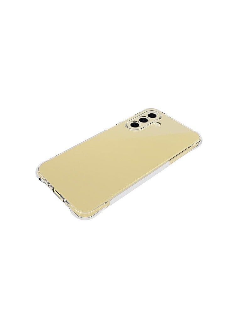 2 in 1 Phone Case Cover & Screen Protector for Samsung Galaxy S25, Shockproof Clear Slim TPU Protective Phone Cover & Full Coverage Delicate Touch Tempered Glass Screen Protector for Samsung Galaxy S25 - Image 4