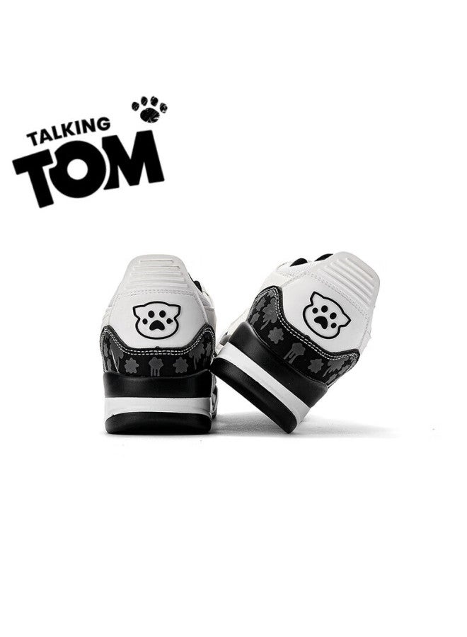 Talking Tom Uni Stylish Casual Sports Running Shoes With Shock Absorption, Black And White, Size 40 - Image 5