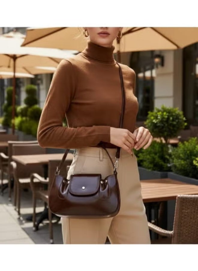 Basic Leather Women’s Shoulder Bag – Timeless & Versatile Style - Image 5
