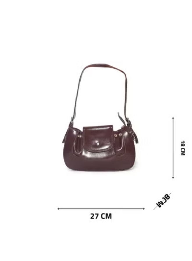 Basic Leather Women’s Shoulder Bag – Timeless & Versatile Style - Image 4